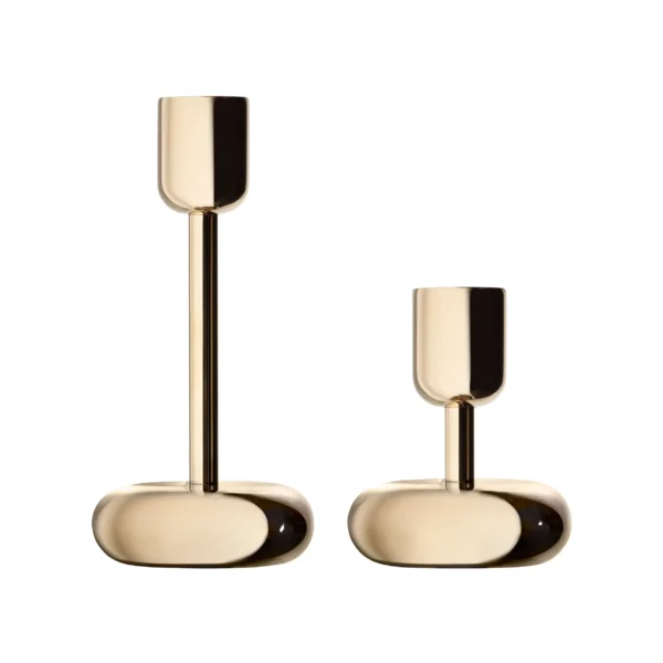 Classic Crystal Candleholder Brass